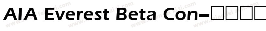 AIA Everest Beta Con字体转换